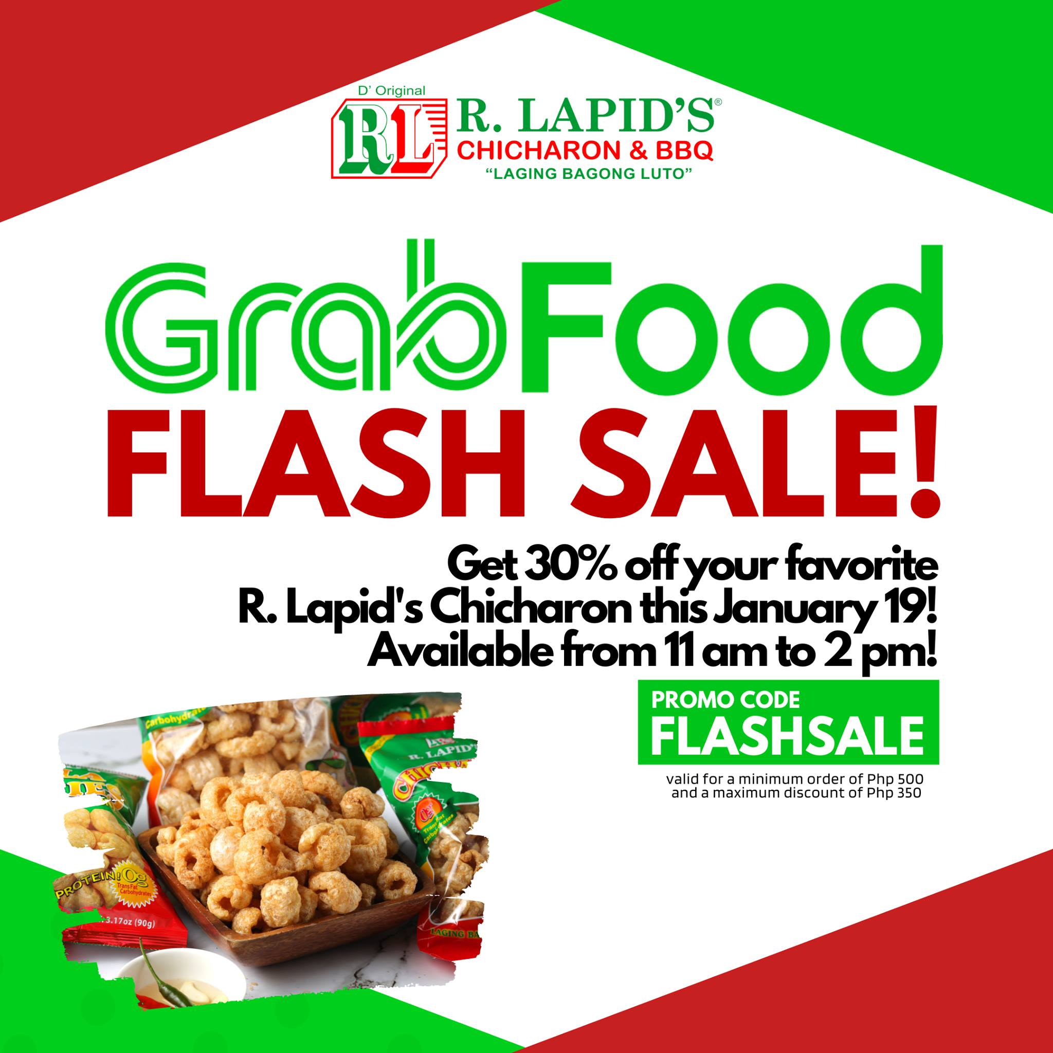 GRAB FOOD FLASH SALE