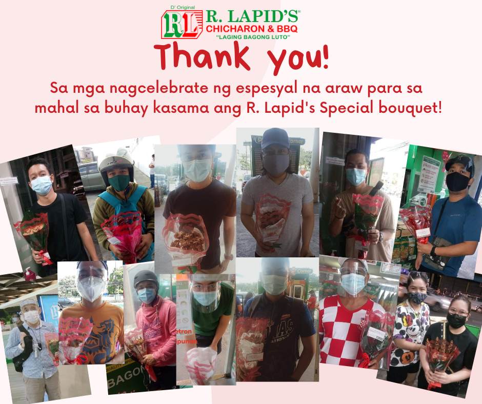 Maraming salamat sa pag tangkilik sa R. Lapid´s Bouquet!