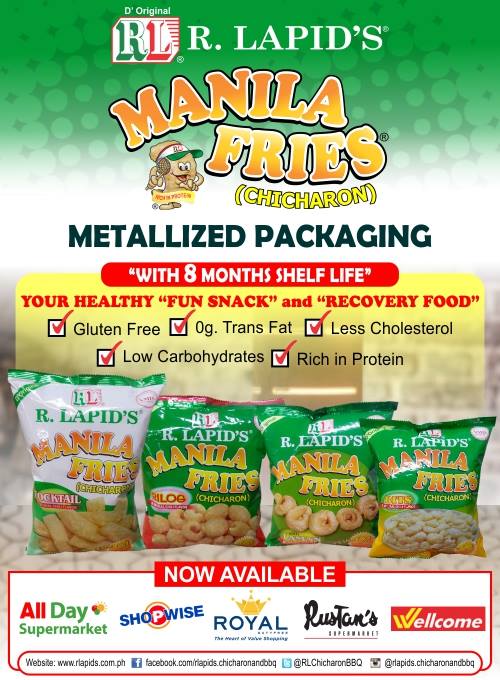 R.Lapid´s Manila Fries Chicharon Metallized Packaging