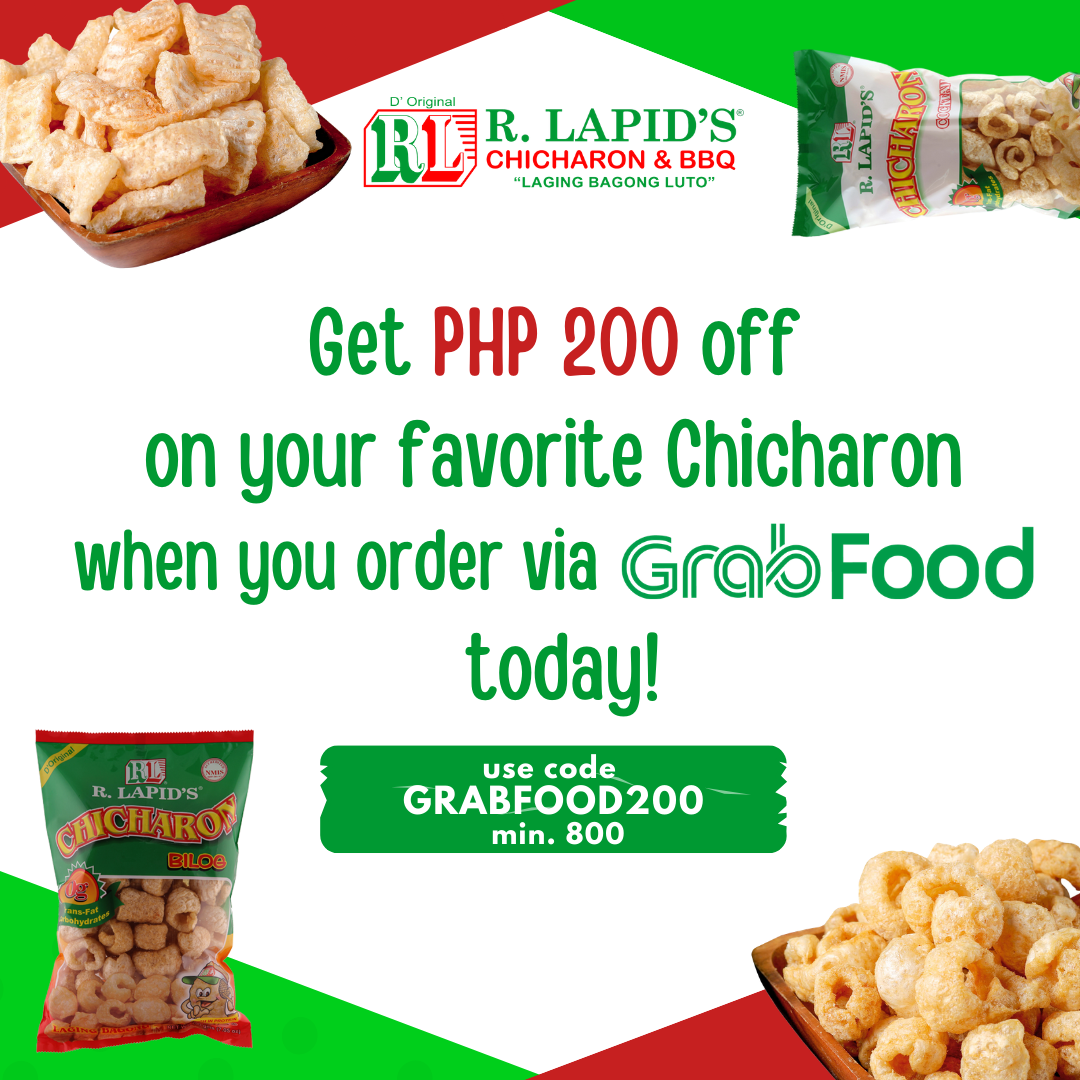 Get PHP 200 off on your favorite Chicharon