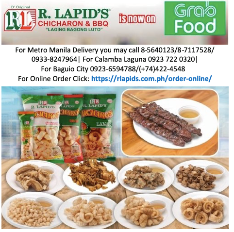 R. Lapid´s is now on Grab Food