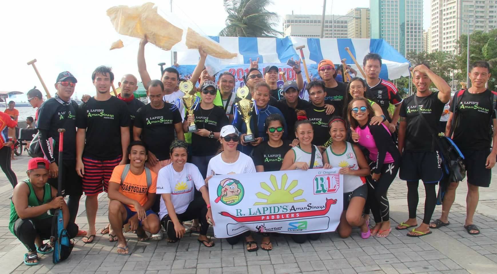 Congratulations R. Lapid´s Amansinaya Paddlers for Winning at the recent Leg 2 Club Crew Dragonboat Challenge 