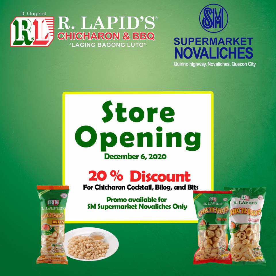 R.Lapid´s Store Opening on Dec. 6 @ SM Novaliches Supermarket